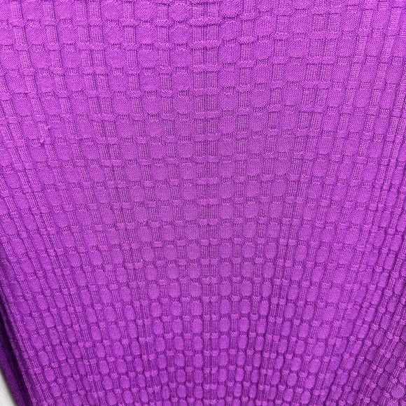 Lida Baday Italy Sweater Cardigan Set XL Designer Wool Silk Cashmere Purple Flaw - Picture 14 of 16